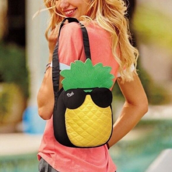 Victorias Secret PINK Pineapple Cooler Bag NWOT - Picture 1 of 3